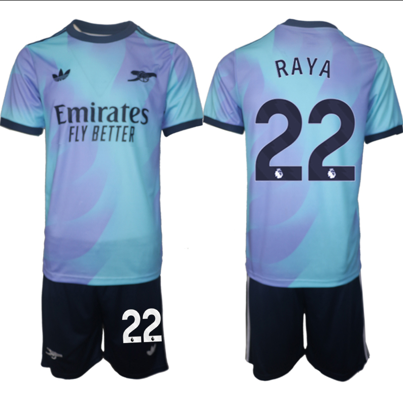 Men 2024-2025 Club Arsenal away Purple blue #22 Soccer Jersey